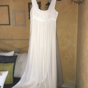 Saja HB6953 Ivory silk wedding dress
